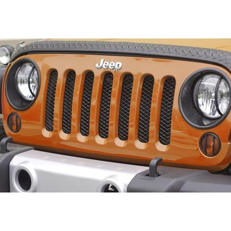 RUGGED RIDGE MESH GRILLE INSERT, BLACK, 07-17 JEEP WRANGLER(JK) 11401.31